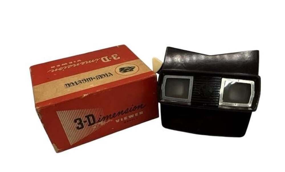 Vintage Sawyer's View-Master Model E Brown Bakelite 3-Dimension Viewer